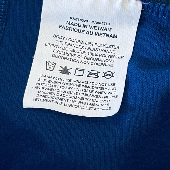 NIKE PRO Leggings Tights Purple Blue Logo Brand Down Side of Pant Medium - Picture 7 of 9